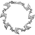 High Polish Sterling Silver Dolphin Bracelet