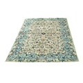Persian Kashan Hand-knotted Green Rug (9'9 x 12'8)
