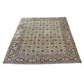 Persian Kashan Hand-knotted Ivory Rug (10' x 13')