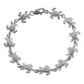 Sterling Silver High Polish Sea Turtle Bracelet