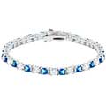 Sterling Silver Sapphire CZ Tennis Bracelet