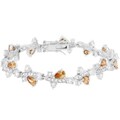Silvertone Designer-inspired Teardrop Bracelet