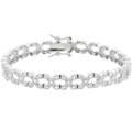 Sterling Silver Cubic Zirconia Tennis Bracelet