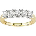 14k Gold 1ct TDW Diamond Anniversary Ring (G-H-I, I1-2)