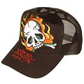 Ed Hardy Men's '10,000 Flames' Black Skull Hat