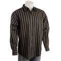 Elliott Black and Grey Stripe Button-up Shirt