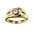 14k Gold Men's 1ct TDW Diamond Ring (K, SI1)