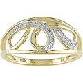 10k Yellow Gold Diamond Accent Ring