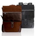 Leather Suede Computer Backpack