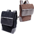 Leather Suede Computer Backpack