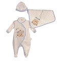 Rumble Tumble Newborn Boy's Baseball Coverall Set