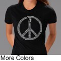 Los Angeles Pop Art Peace Symbol Women's T-shirt