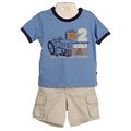 Nick & Eddie Toddler Boy's Khaki Cargo Shorts Set