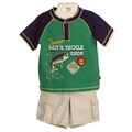 Nick & Eddie Khaki Cargo Toddler Boy's Shorts Set