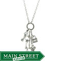 Sterling Silver Key to My Heart Charm Necklace