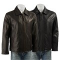 Marc New York Men's Leather Open Bottom Jacket