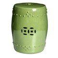 Moss Green Chinese Porcelain Stool (China)