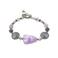 Sterling Silver Cape Amethyst and Pearl Bracelet
