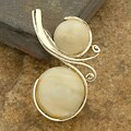Sterling Silver Mother of Pearl Beads Pendant (Indonesia)