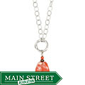 Sterling Silver Cherry Quartz Chunky Necklace