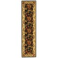 Handmade Paradise Black Runner Rug (2'6 x 10')