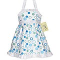 JoJo Designs Infant's Blue/ Green Halter Dress