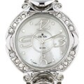 Croton Women's Crystal Rhodium Quartz Watch