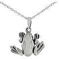 Sterling Silver Fun Moveable Frog Necklace