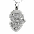 Sterling Silver Santa Claus Necklace