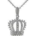 Sterling Silver Crown Necklace