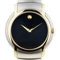 Movado Men's Black Dial Two-tone Steel Watch