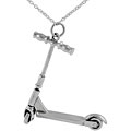 Sterling Silver Moveable Scooter Necklace
