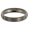 Black Stainless Steel Slim Comfort Fit Band