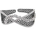 18k White Gold 4ct TDW Diamond Bangle Bracelet (G-H-I, SI)