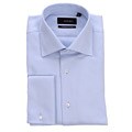 Equilibrio Blue Textured French Cuff Dress Shirt