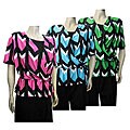 Mix Studio's Wall St. Short-sleeve Printed Top
