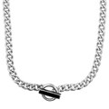 Hot Diamonds Silver Diamond Onyx Neckchain
