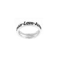 Sterling Silver Romantic 'Love' Ring