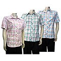 Mix Studio's Wall St. Short-sleeve Checkered Top