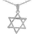 Sterling Silver Star of David Necklace