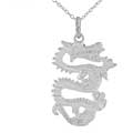 Sterling Silver Dragon Necklace