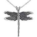 Sterling Silver Large Dragon Fly Necklace