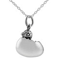 Sterling Silver Moveable Little Chick in Egg Necklace