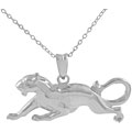 Sterling Silver Large Panther Necklace