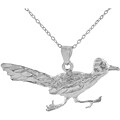Sterling Silver Large Road Runner Necklace