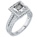 Sterling Silver Princess-cut Cubic Zirconia Ring