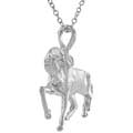 Sterling Silver Prancing Horse Necklace