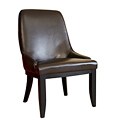 Zed Dark Brown Leather Dining Chair (Set of 2)
