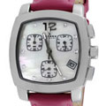 Skagen Women's Quad Dial Dark Pink Leather Watch