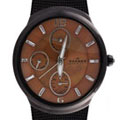 Skagen Women's Brown and Salmon Mesh Watch